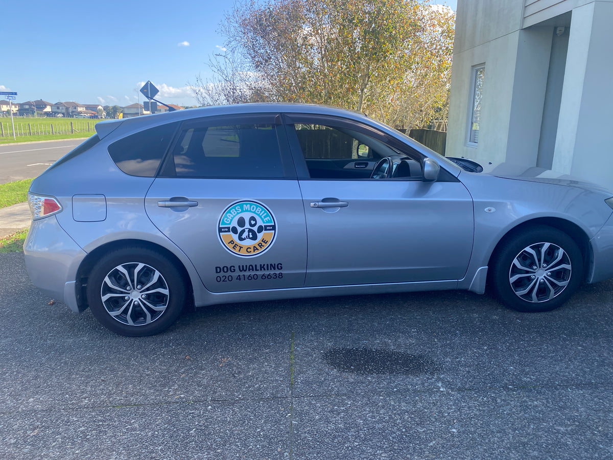 Vehicle branding example by Olive Tree Signs